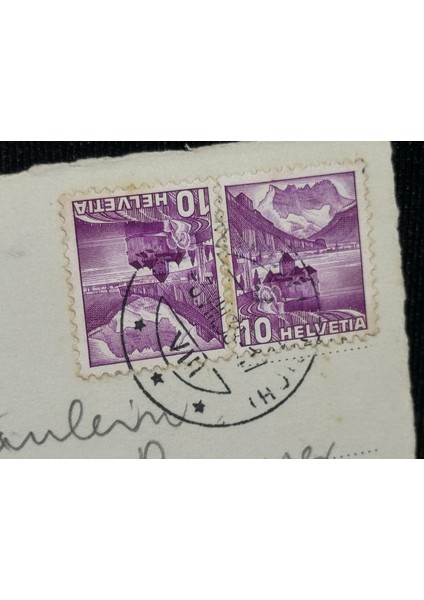 1938 Yılında Postadan Geçmiş Isviçre Kartpostal 16189 J. Gaberell Anstatt Thalwil