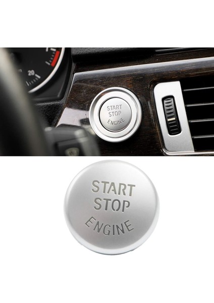 Bmw E60 E90 E84 E70 E71 E72 Start Stop Düğme Kapağı Gümüş