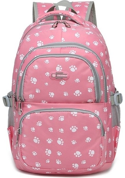 Ivy Stationery Çok Bölmeli Büyük Kapasiteli Sırt Çantası - Koyu Pembe (Yurt Dışından)