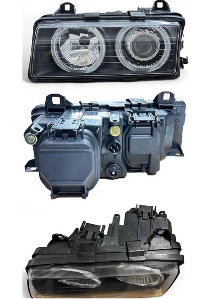 Bmw E36 Far Sol Kristal Siyah Mercekli 1991-1998 63121393271.