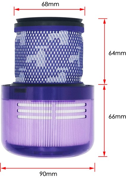 V11 SV14 Akülü Elektrikli Süpürge Için 2 Adet Hepa Filtre (Yurt Dışından) fırsatları