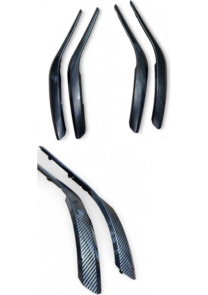 Bmw X1 E84 Kapı Tutamak Kaplama Set 4parça Karbon Siyah 51412991775/776 Krb