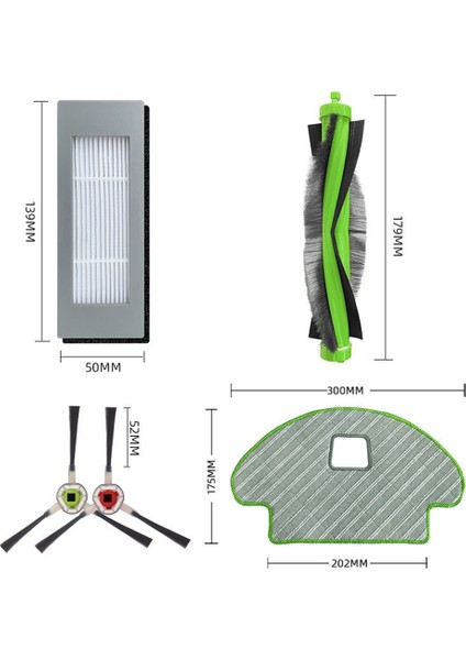 Elektrikli Süpürge Parça Setleri Silindir Yan Fırçalar Filtreler Paspas Bezi (Yurt Dışından) fiyatları