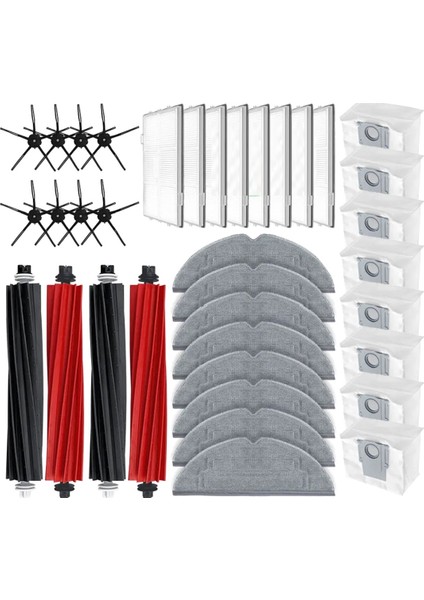 S8 Pro Ultra / S8 / S8 Plus Yedek Parça Aksesuarları Ana Yan Fırça Hepa Filtre Paspas Toz Torbası (Yurt Dışından) indirimleri