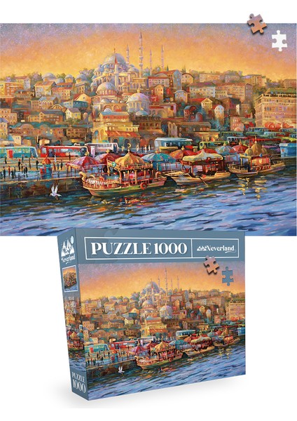 2 Adet 1000 Parça Puzzle - Istanbul Evenıng ve Istanbul