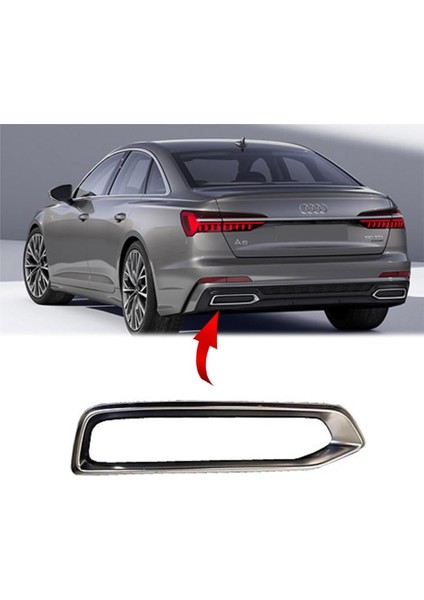 Audi A6 Spoyler Çerçeve Sol Parlak Gri 2019-2022 4K0807811 3q7