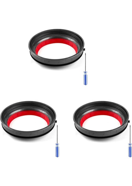 3x V10 SV12 Elektrikli Süpürge-Toz Kutusu Üstü Sabit Sızdırmazlık Halkası (Yurt Dışından)
