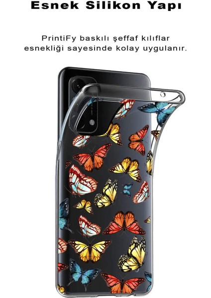 Oppo Reno 5 Lite ile Uyumlu 1mm Slim Fit Water Color 2 Baskılı Şeffaf Kılıf fiyatları