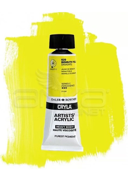 Cryla Artist Akrilik Boya 75 ml 629 Bismuth Yellow Seri C