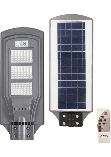 90W Solar Sokak Lambası - Solar Armatür - Güneş Enerjili Bahçe Lambası Uzaktan Kumandalı CT4692