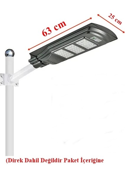 90W Solar Sokak Lambası - Solar Armatür - Güneş Enerjili Bahçe Lambası Uzaktan Kumandalı CT4692 modelleri