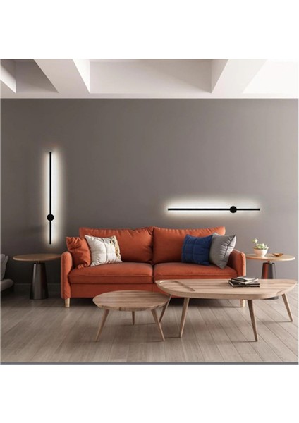 Alüminyum Modern Dekoratif LED Duvar Aplik Beyaz Işık 70CM Beyaz Modern