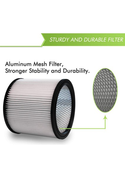 90304 90350 5 Galon ve Büyük Islak ve Kuru Elektrikli Süpürge Aksesuarları Için 2x Yedek Hepa Filtre (Yurt Dışından)