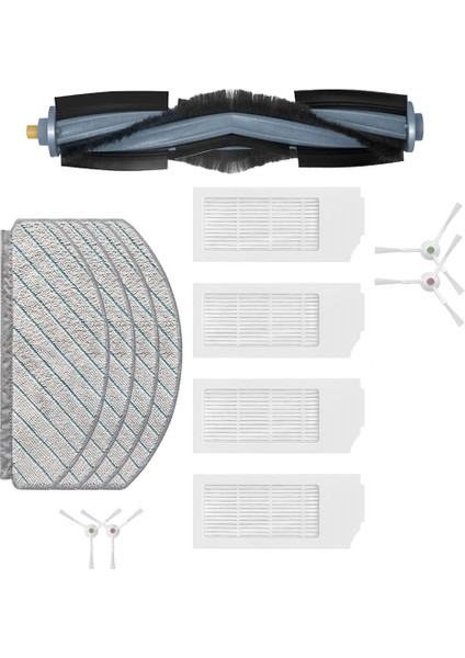 2x Deebot T10 Artı Robotlu Süpürge Parçaları Aksesuarları Hepa Filtre Paspas Bez Değiştirme (Yurt Dışından)