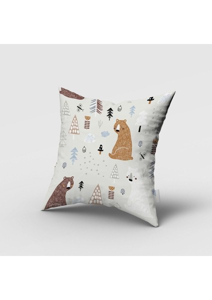 Sevimli Ayılar, Ithal Kumaş, Çocuk ve Bebek Odası Fon Perde - 1 Kanat fırsatları