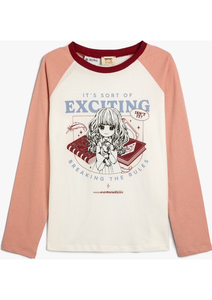 Harry Potter Tişört Lisanslı Uzun Kollu Bisiklet Yaka Pamuklu