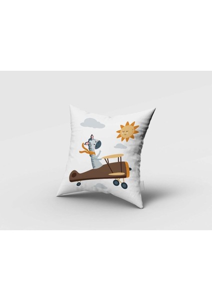 Uçan Zebra, Ithal Kumaş, Çocuk ve Bebek Odası Fon Perde - 1 Kanat fırsatları