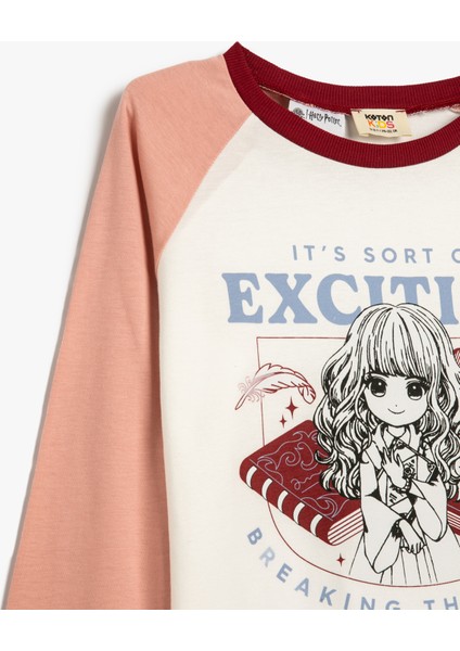 Harry Potter Tişört Lisanslı Uzun Kollu Bisiklet Yaka Pamuklu modelleri