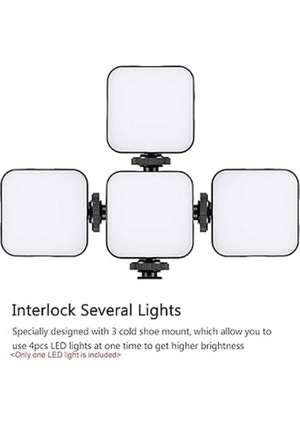 Siyah Dslr ve Aynasız Fotograf Makineleri Için 49 LED Light Işık Slr Aksesuarları indirimleri