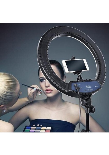 Siyah A+ Kalite Megalux Ring Light LED Işık Halkası 14 Inç Profesyonel Influencer Işığı ve 210 cm M modelleri