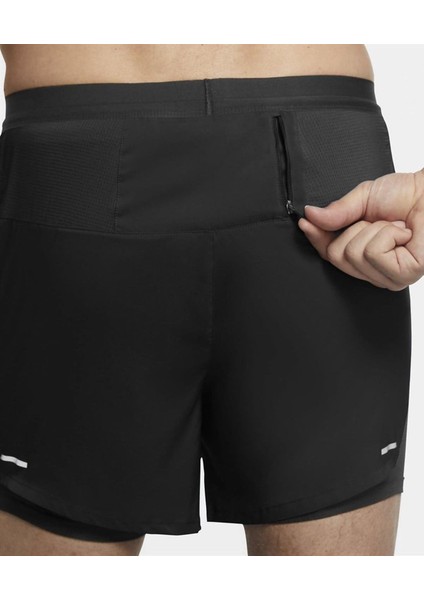 Flex Stride Future Fast Reflektörlü Erkek Şort Siyah