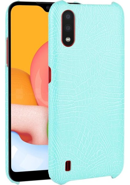 Samsung Galaxy A01 Anti Scratch Klasik Timsah Için Şık Klasik Kılıf (Yurt Dışından)