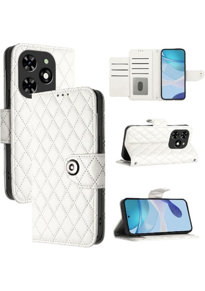 Tecno Spark Için Kılıf Gitmek 2024 Kart Tutucu Bilek Şerit Cüzdan Kapak Şık (Yurt Dışından)