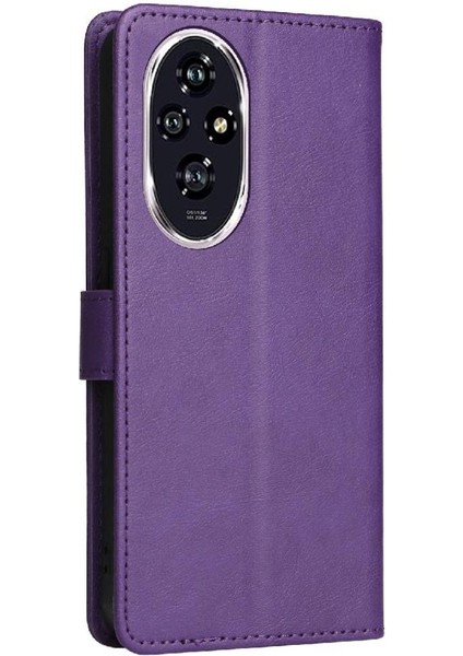 Kart Yuvası Klasik Düz Renk Yüksek Kalite ile Onur 200 5g Için Flip Case (Yurt Dışından) indirimleri