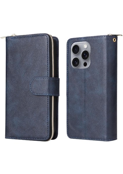 IPhone 16 Için Kılıf Pro Max Cüzdan Kılıf ile 9 Kart Yuvaları ile Kapak Çevirin (Yurt Dışından)