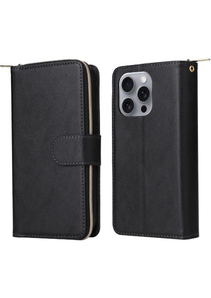 IPhone 16 Için Kılıf Pro Max Cüzdan Kılıf ile 9 Kart Yuvaları ile Kapak Çevirin (Yurt Dışından) indirimleri