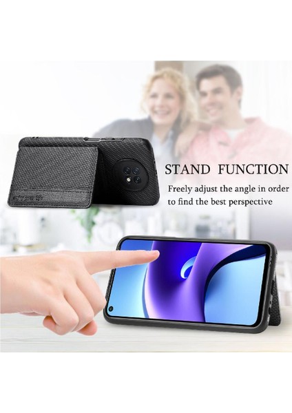 Xiaomi Redmi Için Not 9 5g Standı Fonksiyonu Rfıd Engelleme Manyetik Kart (Yurt Dışından)