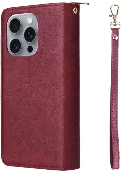 IPhone 16 Için Kılıf Pro Max Cüzdan Kılıf ile 9 Kart Yuvaları ile Kapak Çevirin (Yurt Dışından) fırsatları