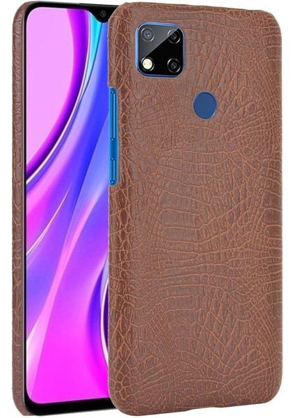 Xiaomi Redmi 9c Klasik Timsah Moda Kapak Için Şık Klasik Durumda (Yurt Dışından)