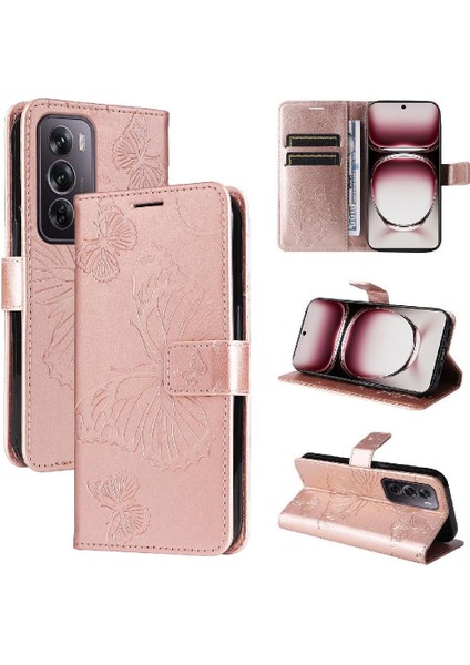 Oppo Için Kılıf Card 12 Pro 5g Flip Kickstand Pu Deri Kart Yuvası ile (Yurt Dışından)