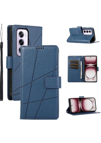 Oppo Oppo 12 Pro 5g Için Flip Case Üç Kart Yuvaları Darbeye Kickstand (Yurt Dışından)