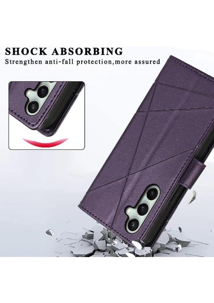 Samsung Galaxy S24 Fe Darbeye Şok Emici Kickstand Için Flip Case (Yurt Dışından)