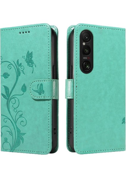 Sony Xperia 1 Vı 2024 Için El Kayışı ile Kabartmalı Kelebek ve (Yurt Dışından)