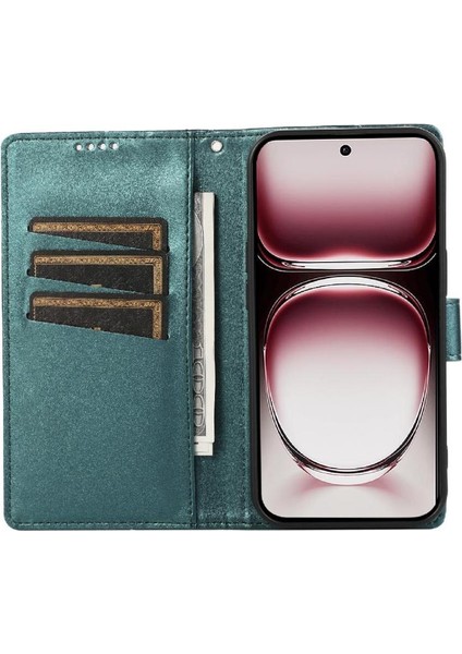 Oppo Oppo 12 Pro 5g Için Flip Case Üç Kart Yuvaları Darbeye Kickstand (Yurt Dışından) indirimleri
