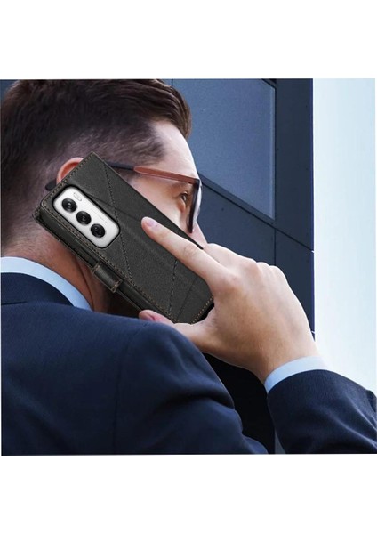 Oppo Oppo 12 5g Için Flip Case Kickstand Üç Kart Yuvaları Şok Emici (Yurt Dışından) modelleri