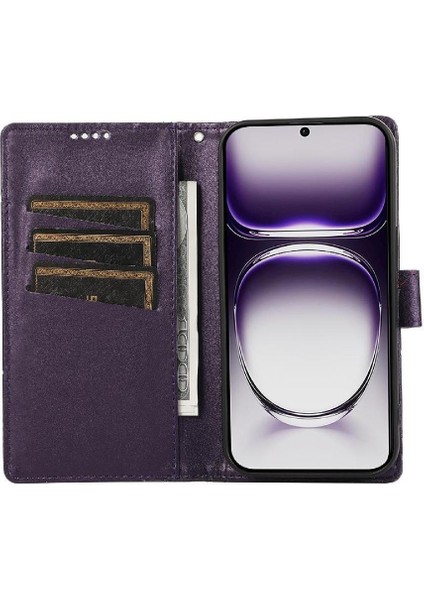 Oppo Oppo 12 5g Için Flip Case Kickstand Üç Kart Yuvaları Şok Emici (Yurt Dışından) modelleri