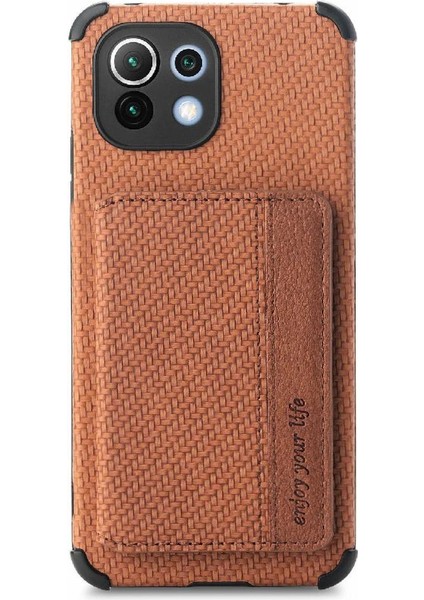 Xiaomi 11 Için Kılıf Standı Fonksiyonu Rfıd Engelleme Manyetik Kart Tutucu (Yurt Dışından) fiyatları