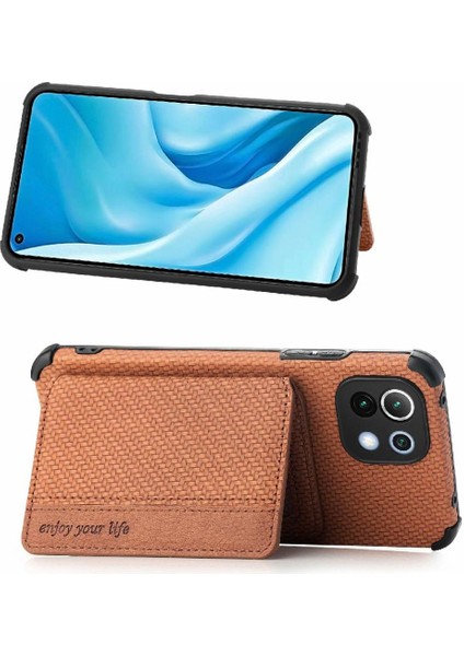 Xiaomi 11 Için Kılıf Standı Fonksiyonu Rfıd Engelleme Manyetik Kart Tutucu (Yurt Dışından) fırsatları