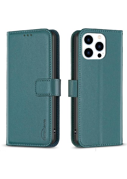 IPhone 13 Pro Çok Renkli Iş Cüzdanı Çoklu Kart Yuvası Için Flip Case (Yurt Dışından)