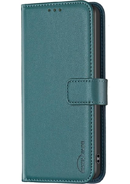 IPhone 13 Pro Çok Renkli Iş Cüzdanı Çoklu Kart Yuvası Için Flip Case (Yurt Dışından)