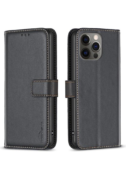 IPhone 12 Pro Çok Renkli Deri Kılıf Çoklu Kart Yuvası Için Flip Case (Yurt Dışından)