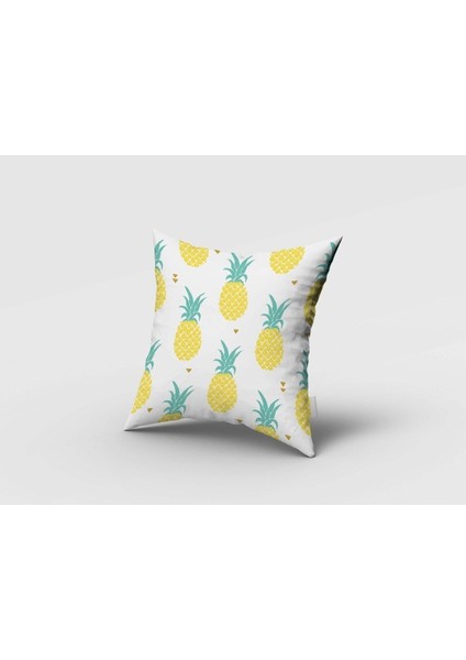 Ananaslı, Beyaz, Sarı, Ithal Kumaş, Çocuk ve Bebek Odası Fon Perde - 1 Kanat fırsatları