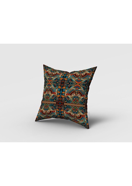 Etnik Figürlü Mısır, Kahverengi, Yeşil, Ithal Kumaş, Çalışma ve Oturma Odası, Fon Perde - 1 Kanat modelleri