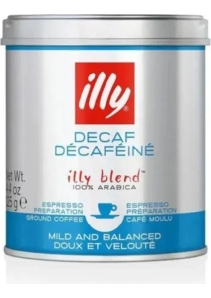 Illy Kafeinsiz Öğütülmüş Kahve 125 Gram