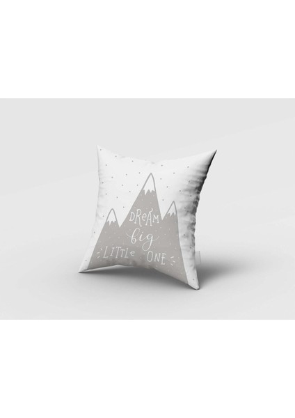 Iskandinav Stili Dağlar, Gri, Beyaz, Ithal Kumaş, Çocuk ve Bebek Odası Fon Perde -1 Kanat fırsatları