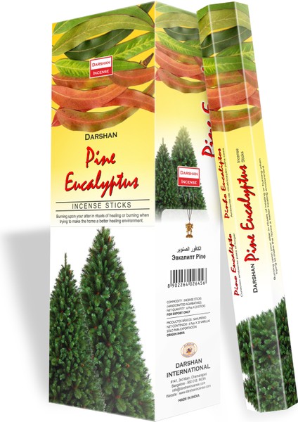 Darshan Pine Eucaliptus Tütsü 1 Box (6 Paket)